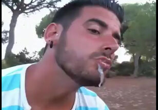 gay mouthful of cum